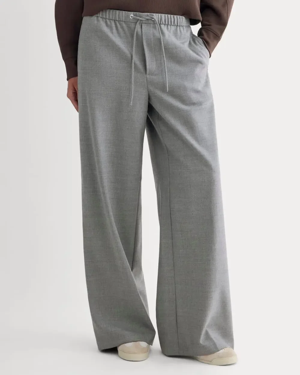 Everlane Heather Graphite Tailor Twill Pull On Pants - Size 10, NWT